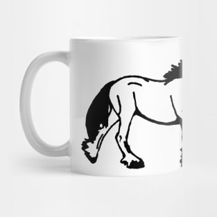 Horse line art Mug